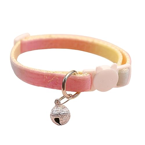 BAYORE Farbverlaufshalsband Regenbogen Für Kleine Mädchen Hunde Hundehalsband Halskette Weihnachtskostüme Regenbogen Haustierhalsband von BAYORE