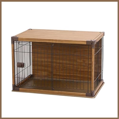 Hundehütte für mittelgroße Hunde Tierkäfig mit abschließbarer Tür Hundehütte Indoor Home Kennel Hundekäfig Möbel Beistelltisch Hundebox für Mittelgroße Kleine Hunde bis zu 59kg. (Color : 2, Size : 9 von BAYTEWJX