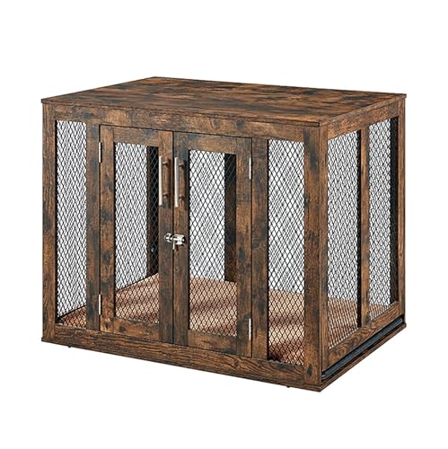 Moderne Hundehütte Haustierkäfig für mittelgroße Hunde Holz Indoor Hundekäfig Schrank Multifunktional Hundehaus TV Schrank Tierkäfig Hundebox für Mittelgroße Kleine Hunde bis zu 73kg. (Color : Classi von BAYTEWJX