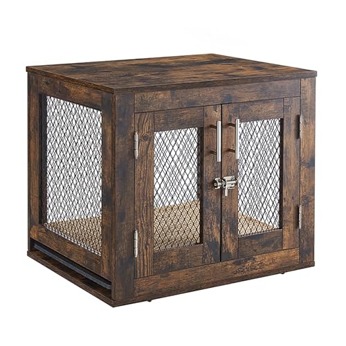 Moderne Hundehütte Haustierkäfig für mittelgroße Hunde Holz Indoor Hundekäfig Schrank Multifunktional Hundehaus TV Schrank Tierkäfig Hundebox für Mittelgroße Kleine Hunde bis zu 73kg. ( Color : Classi von BAYTEWJX