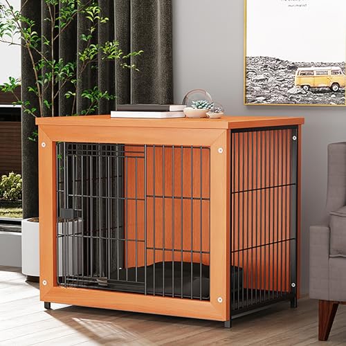 Multifunktional Hundehaus TV Schrank Tierkäfig Holz Indoor Hundekäfig Schrank Haustierkäfig für Mittelgroße Hunde mit Türriegel Hundebox für Mittelgroße Kleine Hunde bis zu 69 kg. ( Color : 1 , Size : von BAYTEWJX