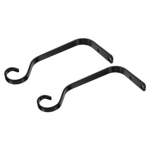 BAZEITFLOW 1 Satz Garten-hängekorb Groß Hängende Blumentöpfe Für Den Außenzaun Draht Hängende Pflanzgefäßhalterung Pflanzen Hanging Pflanzer Haken Gestell Für Pflanzgefäß Black Eisen von BAZEITFLOW