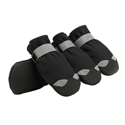 BAZEITFLOW 1 Set wasserdichte Haustierschuhe Winterstiefel Schneeschutz Hundestiefelgriff Hunde Großer Gehwegpfotenschutz Hundefußschutz Für Heiße Gehwegpfoten rutschfeste Hunde BAZEITFLOW 1 Set wasserdichte Haustierschuhe Winterstiefel Schneeschutz Hundestiefelgriff Hunde Großer Gehwegpfotenschutz Hundefußschutz Für Heiße Gehwegpfoten rutschfeste Hunde von BAZEITFLOW