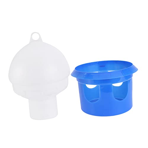 BAZEITFLOW 1 Stück Automatische Wasserflasche Pet Feeder Automatic Spender Haustierbrunnen Vogelkäfig -wasserfuttermittel Wieder Auffüllbar Vogelkäfig-wassernapf Trinker Außen Plastik Blue von BAZEITFLOW