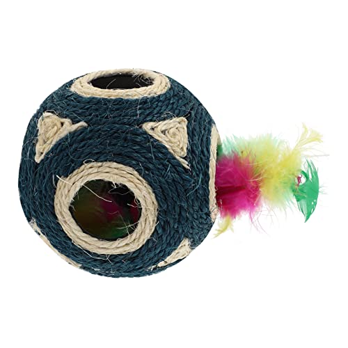 BAZEITFLOW 1 Stück Hanfseilballspielzeug Katze Kauert Kätzchen Zahnärztlich Katzenspielzeug Zahnen Drinnen Für Katzen Klein Kratzer Sisal Blau Plüsch BAZEITFLOW 1 Stück Hanfseilballspielzeug Katze Kauert Kätzchen Zahnärztlich Katzenspielzeug Zahnen Drinnen Für Katzen Klein Kratzer Sisal Blau Plüsch von BAZEITFLOW