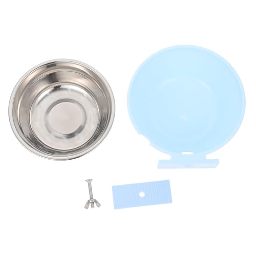 BAZEITFLOW 1 Stück Haustiernapf Hundenapf Erhöhte Hundenäpfe Haustierschale zum Aufhängen pet Feeder tiernahrung katzenfutter Futternapf für Haustiere hundebox schüssel Rostfreier Stahl Blue von BAZEITFLOW