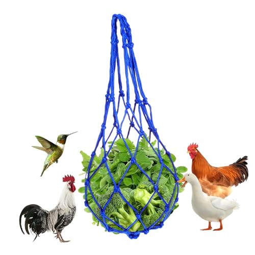 BAZEITFLOW 1 Stück Praktische Futter Netztasche für Vieh Robuster Dicker Nylon Futterbeutel für Geflügel und Nutztiere für Langsames Füttern und Verbesserte Verdauung Nylon Blau BAZEITFLOW 1 Stück Praktische Futter Netztasche für Vieh Robuster Dicker Nylon Futterbeutel für Geflügel und Nutztiere für Langsames Füttern und Verbesserte Verdauung Nylon Blau von BAZEITFLOW