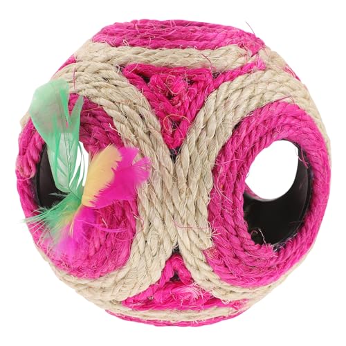 BAZEITFLOW 1 Stück Sechs-Loch-Ballspielzeug Haustier Sisalseil für Katzenkratzer Sisalkugeln e für Katzen Katzenspielzeug Sisal-Spielzeugkatze Katzenspielspielzeug Katzenbedarf Hanfseil Rosa BAZEITFLOW 1 Stück Sechs-Loch-Ballspielzeug Haustier Sisalseil für Katzenkratzer Sisalkugeln e für Katzen Katzenspielzeug Sisal-Spielzeugkatze Katzenspielspielzeug Katzenbedarf Hanfseil Rosa von BAZEITFLOW
