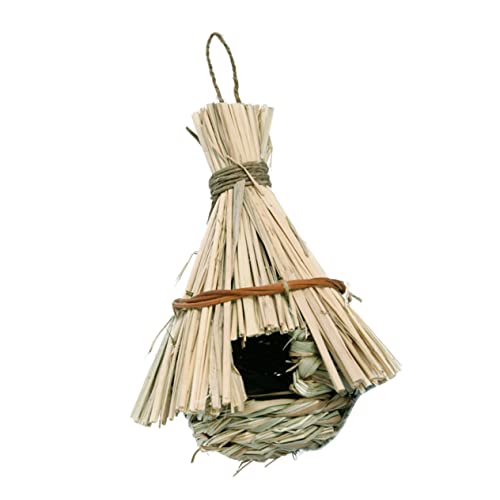 BAZEITFLOW 1 Stück Vogelhaus aus Natürlichem Gras Handgefertigtes Nistkästchen für Garten und Terrasse für Element für Vogel BAZEITFLOW 1 Stück Vogelhaus aus Natürlichem Gras Handgefertigtes Nistkästchen für Garten und Terrasse für Element für Vogel von BAZEITFLOW