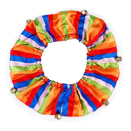 BAZEITFLOW Hundehalsband Buntem Band Und Kleinen Glöckchen Weihnachtshalsband Für Haustiere Dekoratives Halsband Für Hunde von BAZEITFLOW