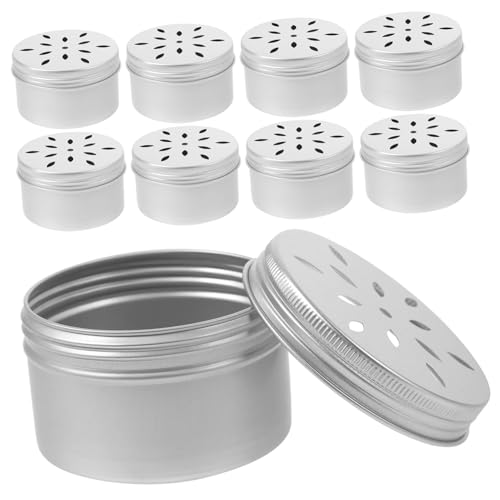 BAZEITFLOW 10 Stück Aluminium Geruchstrainingsboxen für Hunde mit Belüftungslöchern Duftdosen für Nasenarbeit Trainingshalter für Such und Spürhunde Geeignet für Geruchstraining und von BAZEITFLOW
