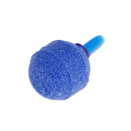 BAZEITFLOW 10 Stück Aquarium Luftstein Kugelform Mineral Luftausströmer für Fischtank Sauerstoffversorgung Langlebig Blauer Aquarium Zubehör von BAZEITFLOW