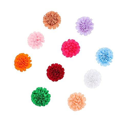 BAZEITFLOW 10 Stück Haustierhalsband drinnen Haustierkragenblume Körperpflege Haustier Krawatten Blume Kragen Blumen Mehrfarbige Blumenhalsbänder für Haustiere reinigen Zufällige Farbe von BAZEITFLOW