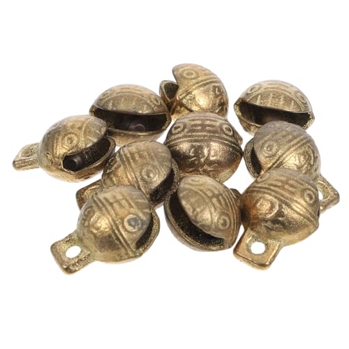 BAZEITFLOW 10 Stück Kupfer Glöckchen Vintage Fengshui Glocken für DIY Basteln Haustier Halsband Weihnachtsdeko Langlebig Leicht zu Befestigen für Hund und Katze BAZEITFLOW 10 Stück Kupfer Glöckchen Vintage Fengshui Glocken für DIY Basteln Haustier Halsband Weihnachtsdeko Langlebig Leicht zu Befestigen für Hund und Katze von BAZEITFLOW