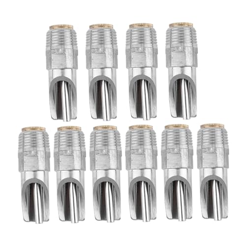 BAZEITFLOW 10 Stück Schweine Trinker Wärmer Küken Loch Feeder Nicht für Automatische Tränke Tiertränke Schweine Trinkautomat Schweintrinker wasserspender aus Edelstahl Rostfreier Stahl Silver von BAZEITFLOW