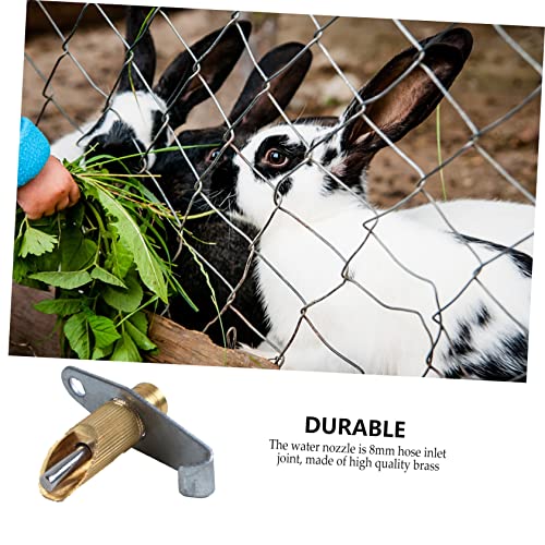 BAZEITFLOW 10 Stück Teiliges Kaninchen Trinkset Nippeltränke mit Dichtmittel Kompatibel für Hasen Meerschweinchen Chinchillas Einfache an Drahtkäfig Wasserführendes Kleintiertränke Zubehör von BAZEITFLOW