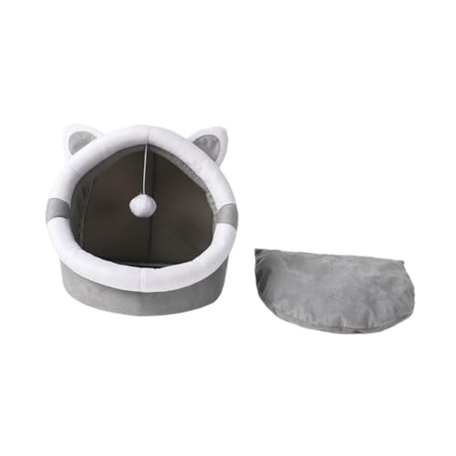 BAZEITFLOW 1Pc Katzennest Für Hauskatzen Beheiztes Katzenhaus Warmer Unterschlupf Aus Plüsch Weiches Kleines Katzenbett Bett Katzenhaus Indoor Haustier Selbst Kätzchen Outdoor Das Haus Grau BAZEITFLOW 1Pc Katzennest Für Hauskatzen Beheiztes Katzenhaus Warmer Unterschlupf Aus Plüsch Weiches Kleines Katzenbett Bett Katzenhaus Indoor Haustier Selbst Kätzchen Outdoor Das Haus Grau von BAZEITFLOW