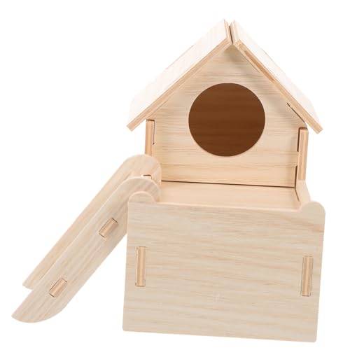 BAZEITFLOW 1Satz Hamsterversteck aus Holz für Kleintiere Multifunktionales Geruchfreies Hamsterhaus für Meerschweinchen und Rennmäuse Langlebig und Bequem Entspannen BAZEITFLOW 1Satz Hamsterversteck aus Holz für Kleintiere Multifunktionales Geruchfreies Hamsterhaus für Meerschweinchen und Rennmäuse Langlebig und Bequem Entspannen von BAZEITFLOW