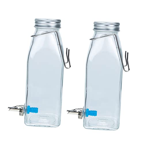 BAZEITFLOW 1Satz Wasserspeicherflasche für Haustiere Wasserspender mit Geräuschlosem Auslauf für Kleintiere Wie Hamster und Meerschweinchen Hygienisch von BAZEITFLOW