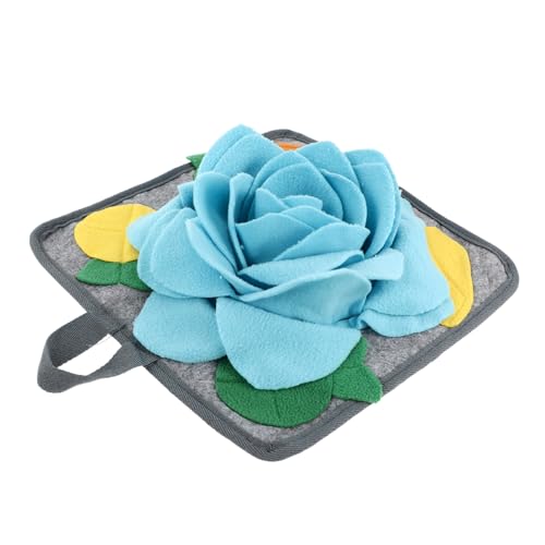 BAZEITFLOW 1Stück Schnüffelmatte aus Polar Fleece Waschbare Futterstation für Haustiere rutschfeste Spielmatte Foraging und Stressabbau von BAZEITFLOW