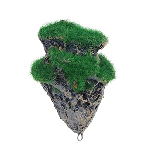 BAZEITFLOW 1Stück Schwimmende Kunststein Aquarium Dekoration S Fly Stone Ornament Mit Moos Für Fischbehälter Aquarium Und Kunststein Für Stilvolle Aquariengestaltung von BAZEITFLOW