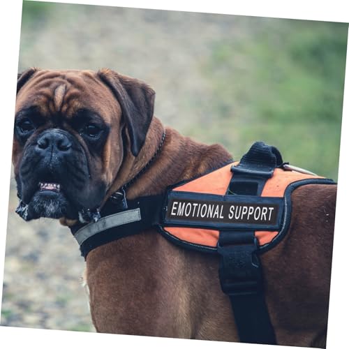 BAZEITFLOW 2 Paare Reflektierende Selbstklebende Brustgeschirr Patches für Hunde Strapazierfähig Hautfreundlich Atmungsaktiv Klettaufkleber für Haustiergeschirr Coole Weste für Kleine und von BAZEITFLOW