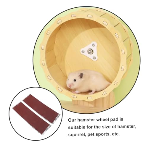 BAZEITFLOW 2 Sätze Laufrad Nageltrimm-Matte für Kleintiere Verschleißfestes Zuschneidbares Hamster Laufrad Zubehör Geräuschdämpfende Krallen Schleifmatten für Hamster Eichhörnchen Igel von BAZEITFLOW