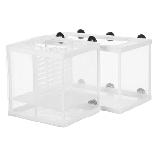 BAZEITFLOW 2 Stück Aquarium-fischzuchtbox: Fischisolations-zuchtbox, Brutkasten, Netz, Kunststoffrahmen Für Babyfische, Garnelen, Clownfische, Guppy BAZEITFLOW 2 Stück Aquarium-fischzuchtbox: Fischisolations-zuchtbox, Brutkasten, Netz, Kunststoffrahmen Für Babyfische, Garnelen, Clownfische, Guppy von BAZEITFLOW