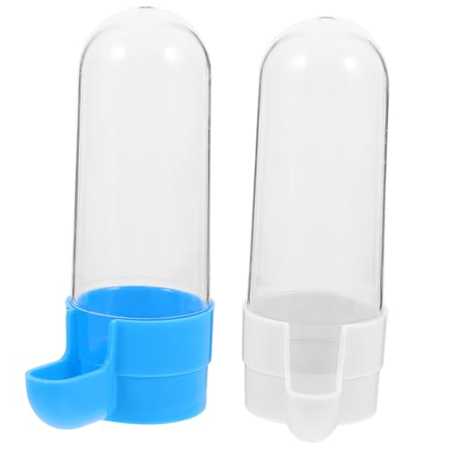 BAZEITFLOW 2 Stück Automatische Vogel Futterbox und Trinkspender Langlebiger Futternapf für Papageien und Kleine Vögel Einfache im Käfig Sichere Fütterung und Wasserversorgung von BAZEITFLOW