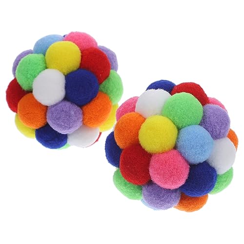 BAZEITFLOW 2 Stück Glockenball -Katzenspielzeug Katzenspielzeug mit Ball Spielzeugball Post drinnen Katze Plüsch -Glockenkugel Katzenspielzeugkugel hüten Polyester BAZEITFLOW 2 Stück Glockenball -Katzenspielzeug Katzenspielzeug mit Ball Spielzeugball Post drinnen Katze Plüsch -Glockenkugel Katzenspielzeugkugel hüten Polyester von BAZEITFLOW