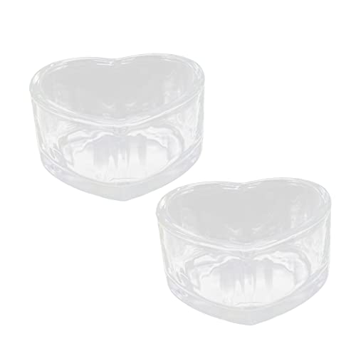 BAZEITFLOW 2 Stück Hamster Napf aus Transparentem Sicherem Material Umkippen Futter und Wasserschale für Kleintiere Wie Chinchilla Meerschweinchen Leicht zu Reinigen für Käfig Zubehör von BAZEITFLOW