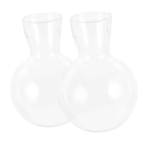 BAZEITFLOW 2 Stück Hydrokultur Vase Aus Borosilikatglas Für Innenraumdekoration Klare Pflanzenhalter Mit Holzständer Einzigartige Tischvase Für Blumenarrangements Und Pflanzen Terrarium BAZEITFLOW 2 Stück Hydrokultur Vase Aus Borosilikatglas Für Innenraumdekoration Klare Pflanzenhalter Mit Holzständer Einzigartige Tischvase Für Blumenarrangements Und Pflanzen Terrarium von BAZEITFLOW