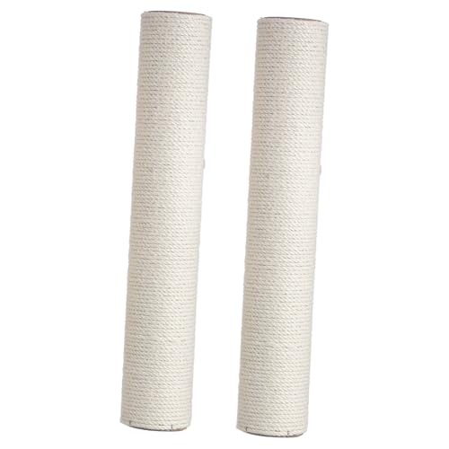 BAZEITFLOW 2 Stück Katzen Kratzsäulen aus Sisal Robustes Katzen Klettergerüst Kratzfestes Indoor Katzenmöbel Einfache Schützt Möbel Gesundes Krallenpflege Zubehör von BAZEITFLOW