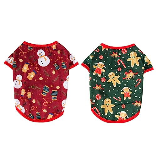 BAZEITFLOW 2 Stück Kleidung für Haustiere Welpen-Weihnachtskleid Hundekostüme Party Hund Weihnachtspyjama Dackel Outfits süße Hundesachen Weihnachtsoutfit für Hunde Hundekleidung Baumwolle BAZEITFLOW 2 Stück Kleidung für Haustiere Welpen-Weihnachtskleid Hundekostüme Party Hund Weihnachtspyjama Dackel Outfits süße Hundesachen Weihnachtsoutfit für Hunde Hundekleidung Baumwolle von BAZEITFLOW