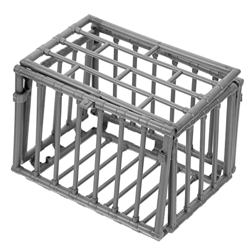 BAZEITFLOW 2 Stück Miniatur Käfig DIY Haustier Käfig für Miniaturhäuser Gartenzaun Dekoration und Bastelprojekte von BAZEITFLOW
