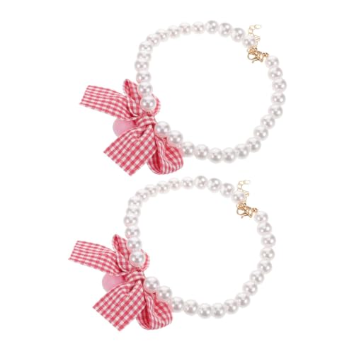 BAZEITFLOW 2stücke Schleifenhalsband Für Katzen Mit Perlen Verstellbar Haustier-dekohalsband Für Kleine Kätzchen Fliegehalsband Haustierzubehör Für Täglichen Gebrauch BAZEITFLOW 2stücke Schleifenhalsband Für Katzen Mit Perlen Verstellbar Haustier-dekohalsband Für Kleine Kätzchen Fliegehalsband Haustierzubehör Für Täglichen Gebrauch von BAZEITFLOW