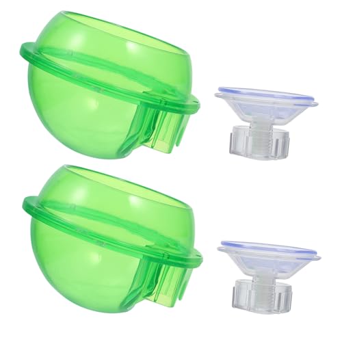 BAZEITFLOW 2 Stück Praktischer Reptilien Futternapf und Wassernapf Große Kapazität Transparent Kompakt aus Robustem für Eidechsen Bartagamen und von BAZEITFLOW