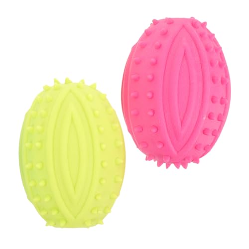 BAZEITFLOW 2 Stück Quietschendes Rugby Kauspielzeug für Große Hunde Robustes Sicheres Gummi Ergonomische Form für Interaktives Spiel und Zahnpflege bei Welpen und Ausgewachsenen Hunden BAZEITFLOW 2 Stück Quietschendes Rugby Kauspielzeug für Große Hunde Robustes Sicheres Gummi Ergonomische Form für Interaktives Spiel und Zahnpflege bei Welpen und Ausgewachsenen Hunden von BAZEITFLOW