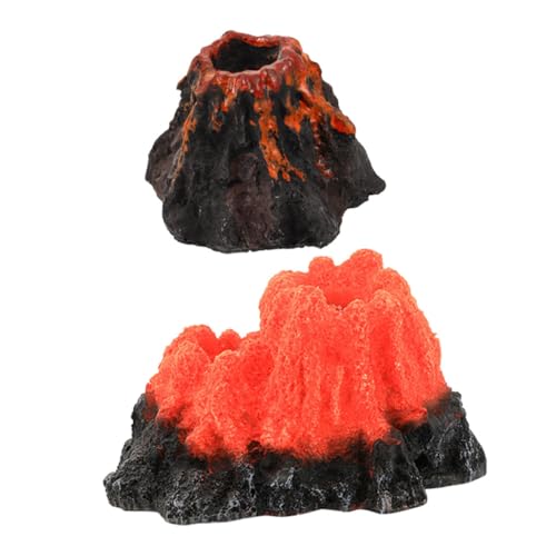 BAZEITFLOW 2 Stück Resin Aquarium Deko Miniatur Statue Abriebfest Stabile Basis Lebensechte Gestaltung Langlebig für Fischbecken und Wohnraumgestaltung von BAZEITFLOW