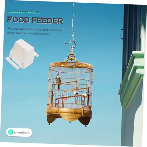 BAZEITFLOW 2 Stück Teiliges Vogeltränke Aufhängevorrichtung Futter Wasserschale für Papageien und Kleinvögel Einfach zu Befestigen Am Käfig Praktische Futterstation für Wellensittiche und BAZEITFLOW 2 Stück Teiliges Vogeltränke Aufhängevorrichtung Futter Wasserschale für Papageien und Kleinvögel Einfach zu Befestigen Am Käfig Praktische Futterstation für Wellensittiche und von BAZEITFLOW
