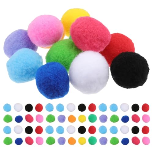 BAZEITFLOW 200 Stück Pompom-bälle Basteln: Mehrfarbige Pompons Für DIY-projekte – Flauschige Pompom-bälle Für Handgefertigte Kunsthandwerks-heimdekorationen von BAZEITFLOW