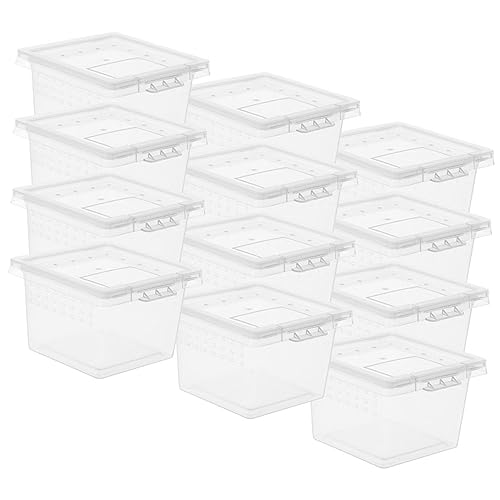 BAZEITFLOW 20er-Box Futterbox Für Haustiere Fütterung Zucht Schildkröte Klein Wächter Reptilienterrarium Reptiliengehäuse Vivarium Reptilienhalter Geckobecken Transparent Pp BAZEITFLOW 20er-Box Futterbox Für Haustiere Fütterung Zucht Schildkröte Klein Wächter Reptilienterrarium Reptiliengehäuse Vivarium Reptilienhalter Geckobecken Transparent Pp von BAZEITFLOW