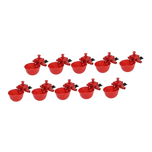 BAZEITFLOW 22 Stück Automatische Trinkschale Spender Geflügel Trinken Container geflügel tränke Geflügeltränke Wasserbehälter für Geflügel Automatischer Wassernapf für Geflügel Plastik Black von BAZEITFLOW