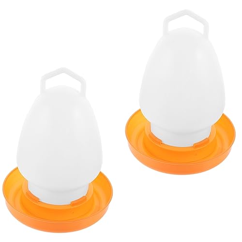 BAZEITFLOW 2Stücke Automatische Geflügeltränke Dickem Kunststoff Wasserspender für Hühner und Vögel Kapazität für Kleine von BAZEITFLOW
