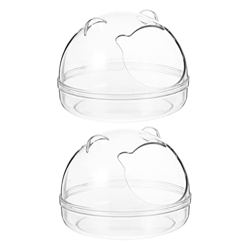 BAZEITFLOW 2Stücke Hamster Badebox aus Kunststoff Transparente Hamsterbadewanne Vielseitig Einsetzbar als Wanne Futterspender oder Haustiertoilette zu Reinigen BAZEITFLOW 2Stücke Hamster Badebox aus Kunststoff Transparente Hamsterbadewanne Vielseitig Einsetzbar als Wanne Futterspender oder Haustiertoilette zu Reinigen von BAZEITFLOW