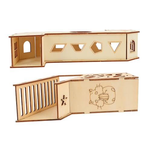 BAZEITFLOW 2Stücke Hamster aus Holz Lustiges Labyrinth Tunnel für Kleintiere Fördert Bewegung und Hängende Brücke und Versteck für Gesunde Haustieraktivität BAZEITFLOW 2Stücke Hamster aus Holz Lustiges Labyrinth Tunnel für Kleintiere Fördert Bewegung und Hängende Brücke und Versteck für Gesunde Haustieraktivität von BAZEITFLOW