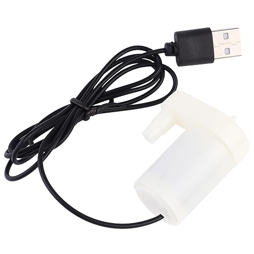 BAZEITFLOW 2stücke Tauchwasserpumpe Für Springbrunnen Teiche Aquarien USB Mini Tauchpumpe Mit Kabel Einstellbare Durchflussrate Energiesparend Niedriger Stromverbrauch Geräuscharmer von BAZEITFLOW