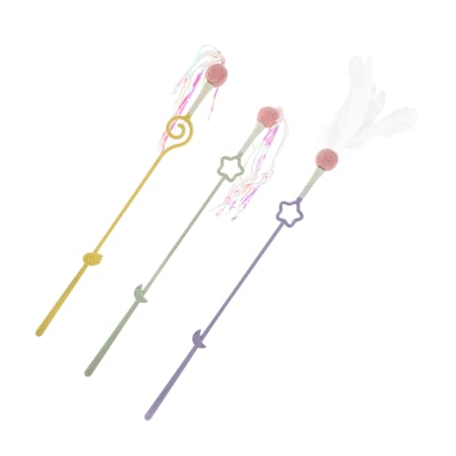 BAZEITFLOW 3 Stück Katzenspielzeug Teiliges Interaktives mit Federn für Katzen Flexibles Teaser Stick für Katzenaktivitäten Stärkt die Bindung und Fördert die Fitness BAZEITFLOW 3 Stück Katzenspielzeug Teiliges Interaktives mit Federn für Katzen Flexibles Teaser Stick für Katzenaktivitäten Stärkt die Bindung und Fördert die Fitness von BAZEITFLOW