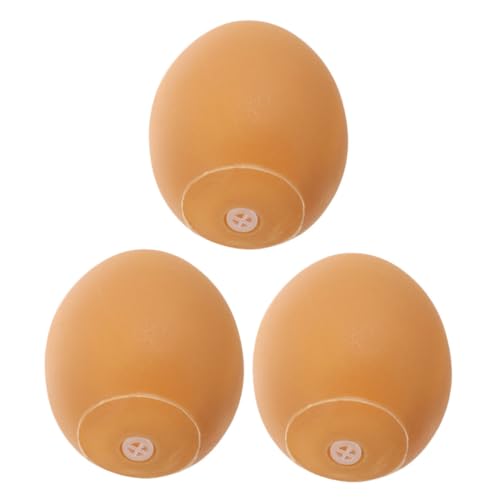 BAZEITFLOW 3 Stück Teiliges Quietschei für Kleine Hunde Interaktiver Sicherer Vinyl Kauspielzeug Ei für Welpen Lustiges Beschäftigungsspiel Bewegung und Spielspaß von BAZEITFLOW