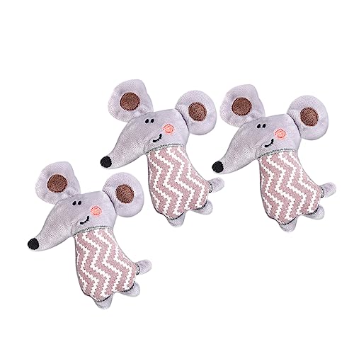 BAZEITFLOW 3 Stücke Katzenminze Kätzchen Fuzzy Indoor Interaktive Spaß Plüsch Katzen Sensorischen Grau BAZEITFLOW 3 Stücke Katzenminze Kätzchen Fuzzy Indoor Interaktive Spaß Plüsch Katzen Sensorischen Grau von BAZEITFLOW